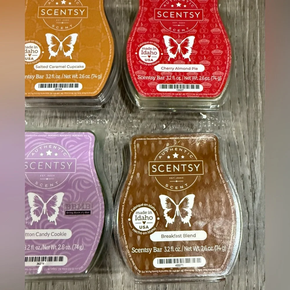 Scentsy Wax Melt Bundle | Salted Caramel Cherry Almond Cotton Candy Breakfast